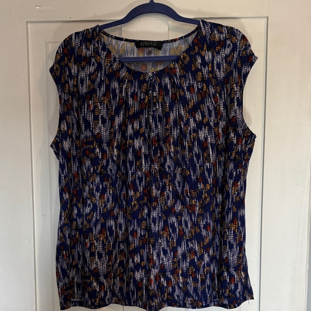 Kasper Women's Multicolor Abstract Blouse